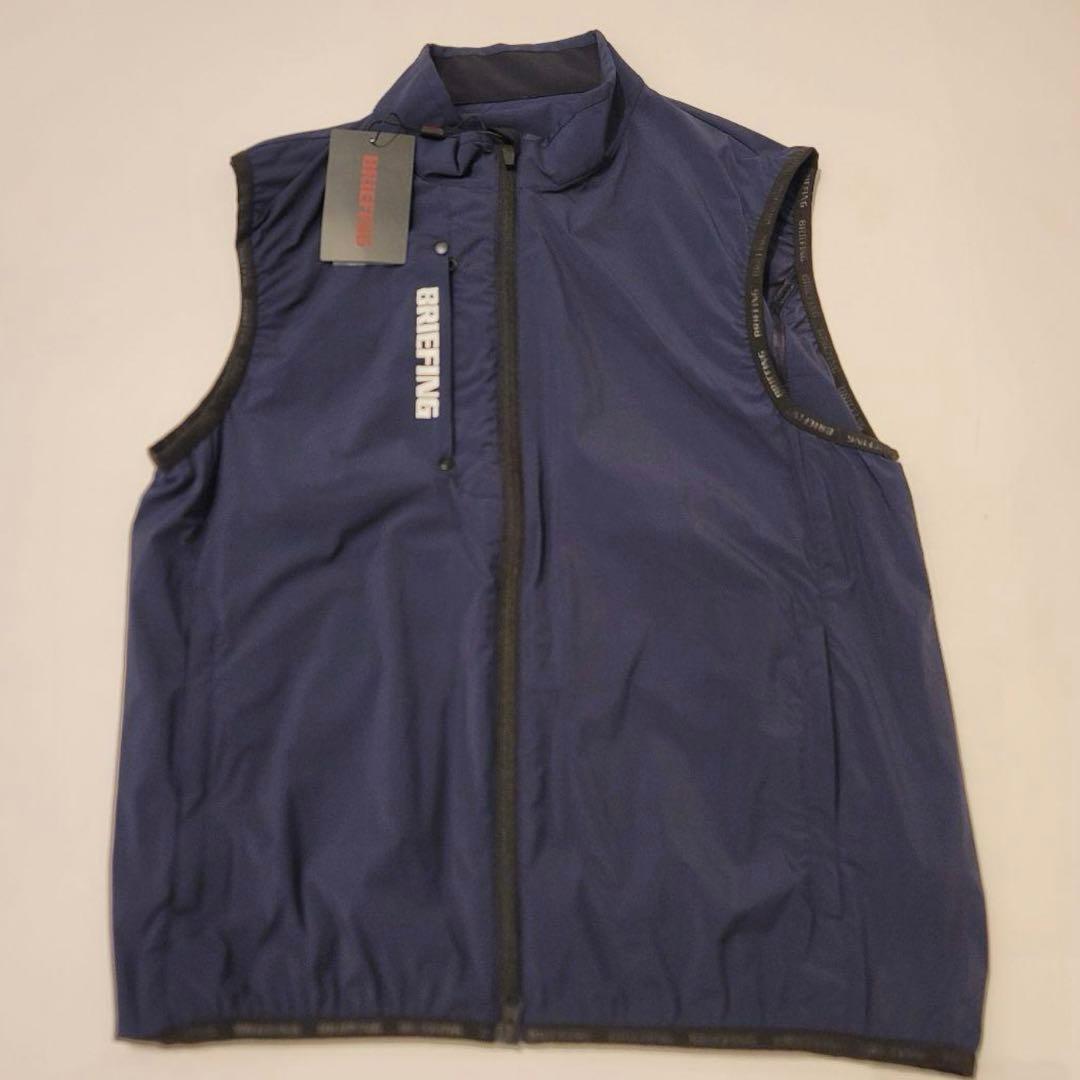 新品　BRIEFING　POCKETABLE WIND VEST ネイビーXL