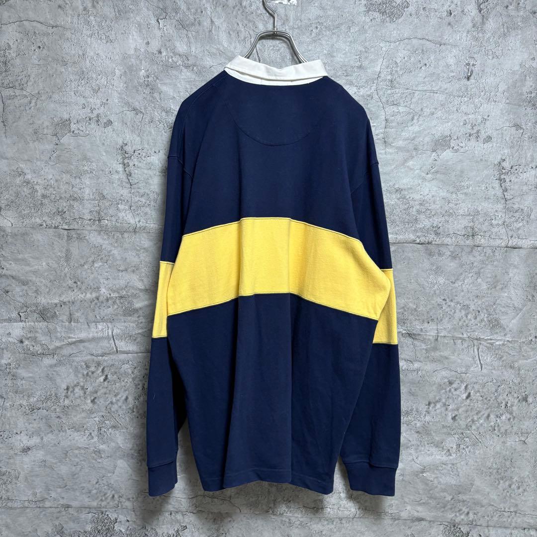 ポロバイラルフローレン　ラガーシャツ　古着　ビンテージ　90s ラグビー　L