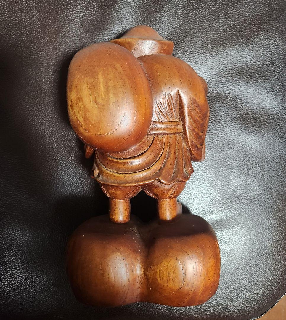 恵比寿大黒　大黒様　恵比寿様　木彫り