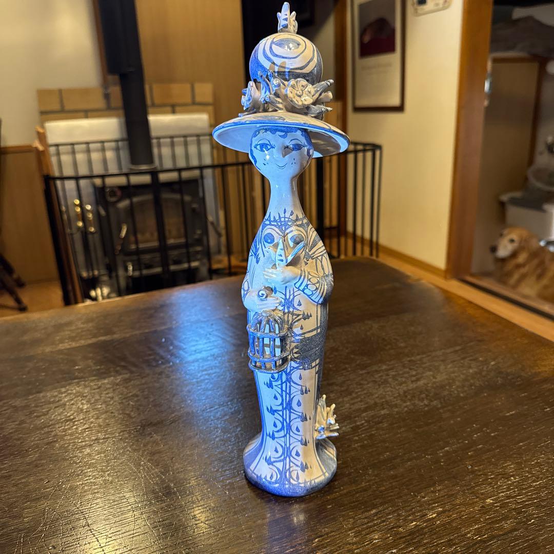 ビヨンヴィンブラッド　陶器人形　花　小鳥2点