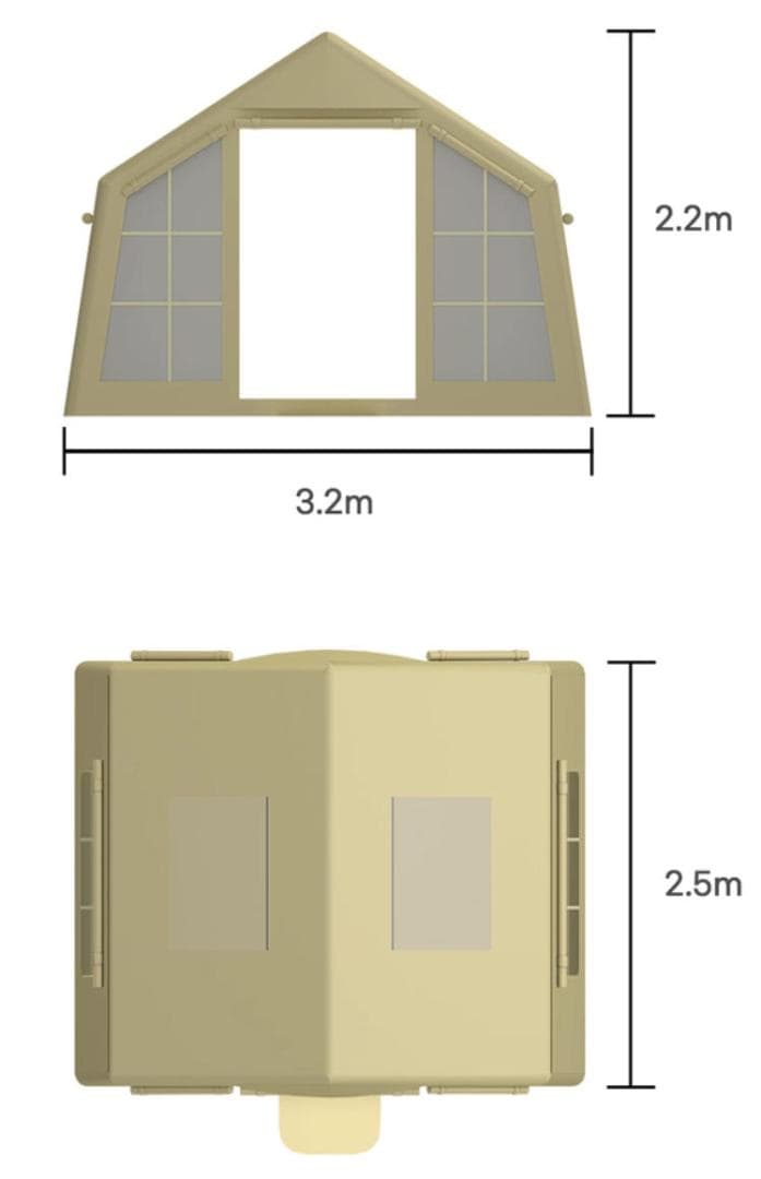 新品 COODY エアテント8.0 ダブルエアターブセット