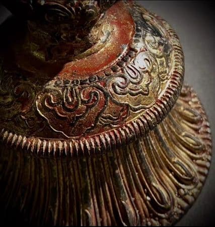 銅器 仏教  八宝樹金剛 古美術 コレクション品 銅製 工芸品 彫刻装飾品置物