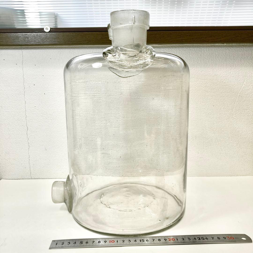 希少 レア 大型 イギリス ビンテージ 実験器具 ガラス瓶 ウルフ瓶 薬瓶