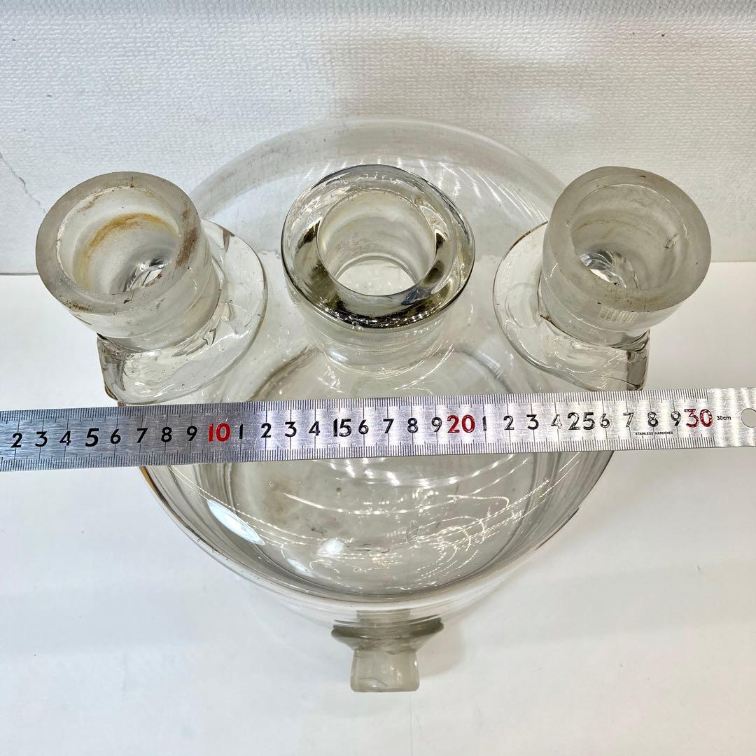 希少 レア 大型 イギリス ビンテージ 実験器具 ガラス瓶 ウルフ瓶 薬瓶