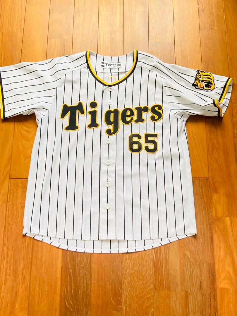 阪神タイガース 湯浅 ユニフォーム　メンズS 湯浅京己　刺繍　ミズノ