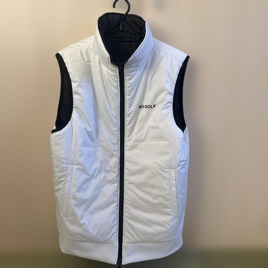 CLUBHOUSE NO GOLF™ NO COFFEE™ ベスト 黒 白 L