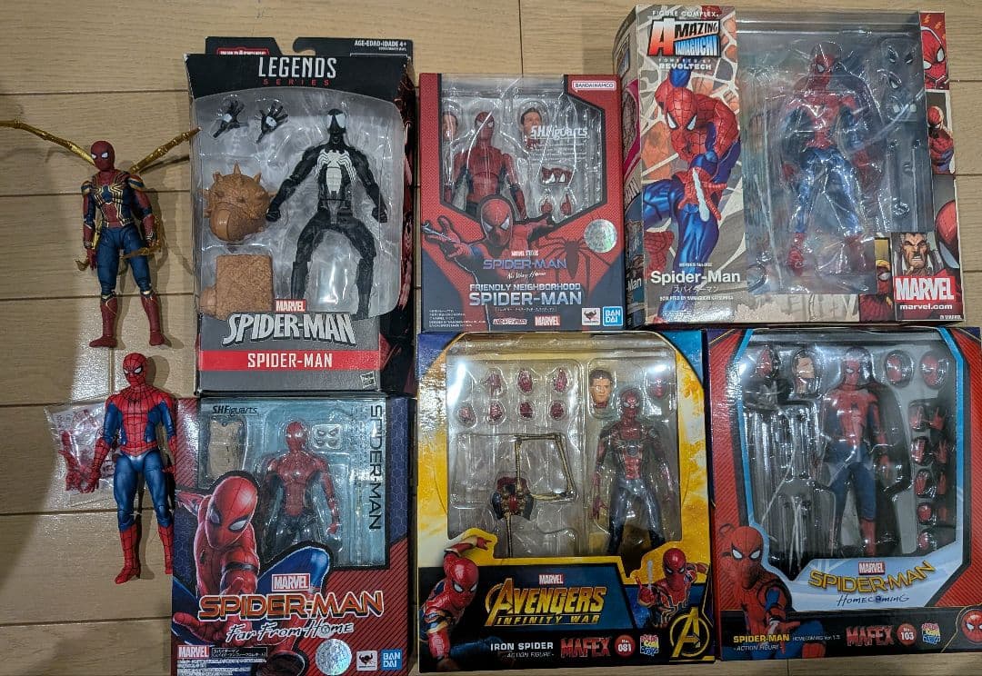 TOY BIZ　スーパーポーザブル　スナップショット　スパイダーマン　まとめ売り