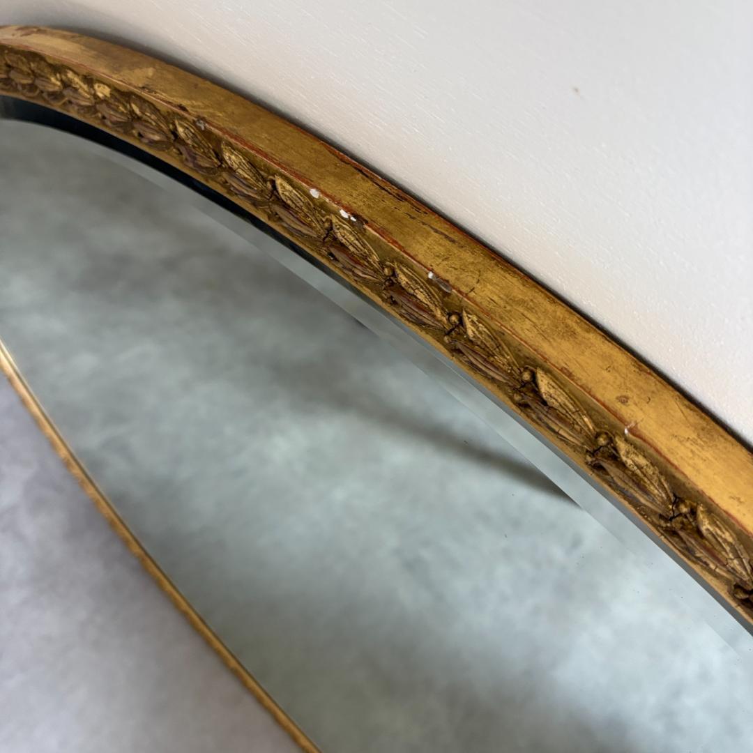 英国 　アンティーク 　ウォール 　ミラー 　楕円型