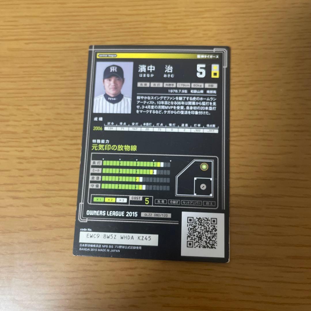 プロ野球オーナーズリーグ濱中治選手