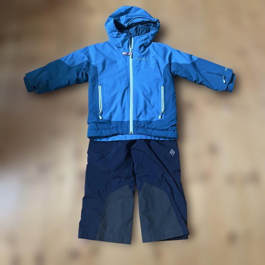 モンベル　スノーウェア上下110㌢