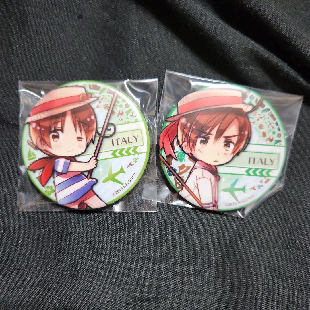 ヘタリア 缶バッジ イタリア ロマーノ 原作 beautiful セット