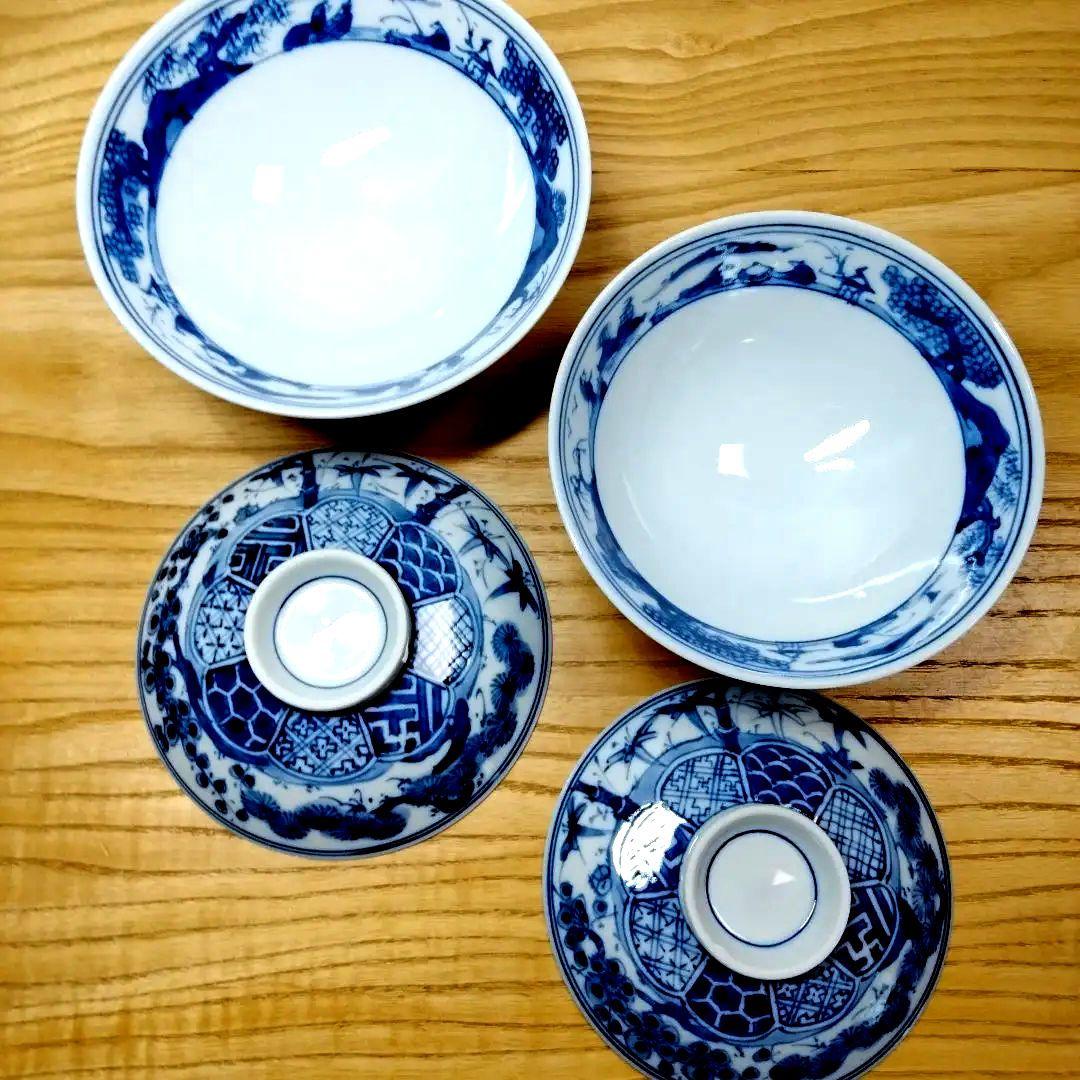 ☆ 平安瑞松 清水焼 山水飯碗