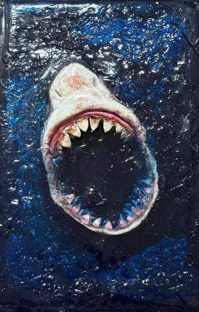 サメの口 立体レジンアート作品（YouTube:ラリティア）で制作過程観れます