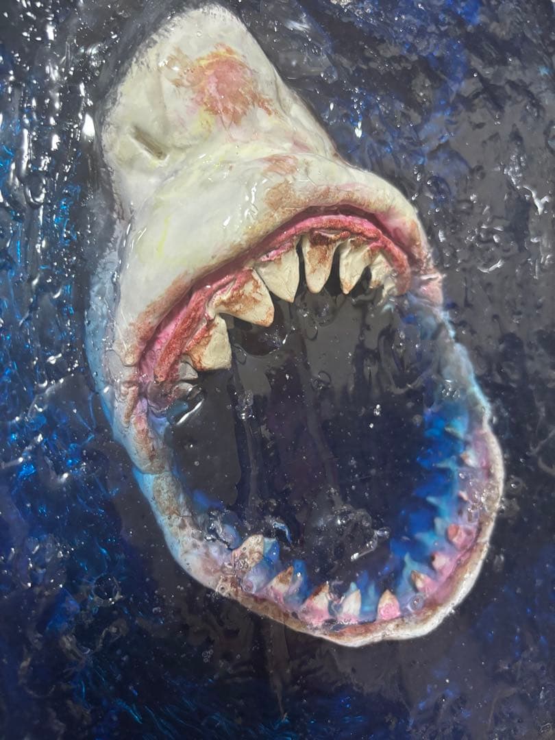 サメの口 立体レジンアート作品（YouTube:ラリティア）で制作過程観れます