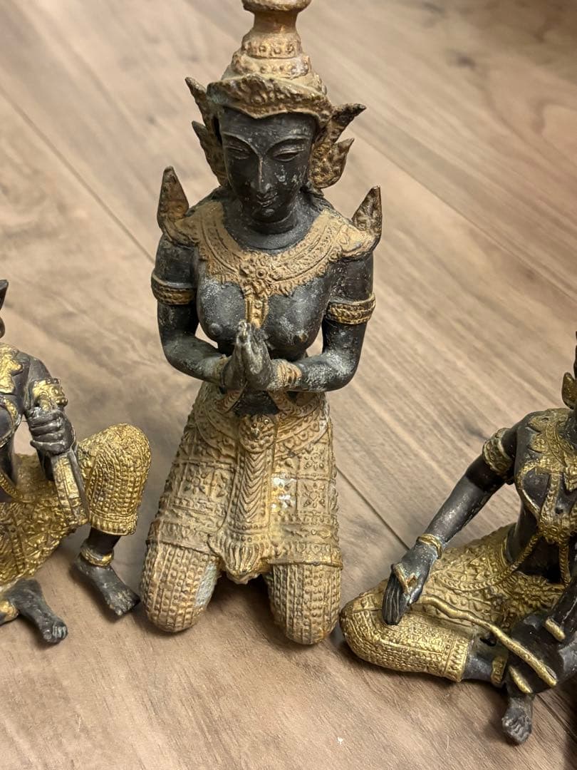 ブロンズ像 チベット密教 仏像美術 細密彫刻仏像 古銅製 金镶嵌