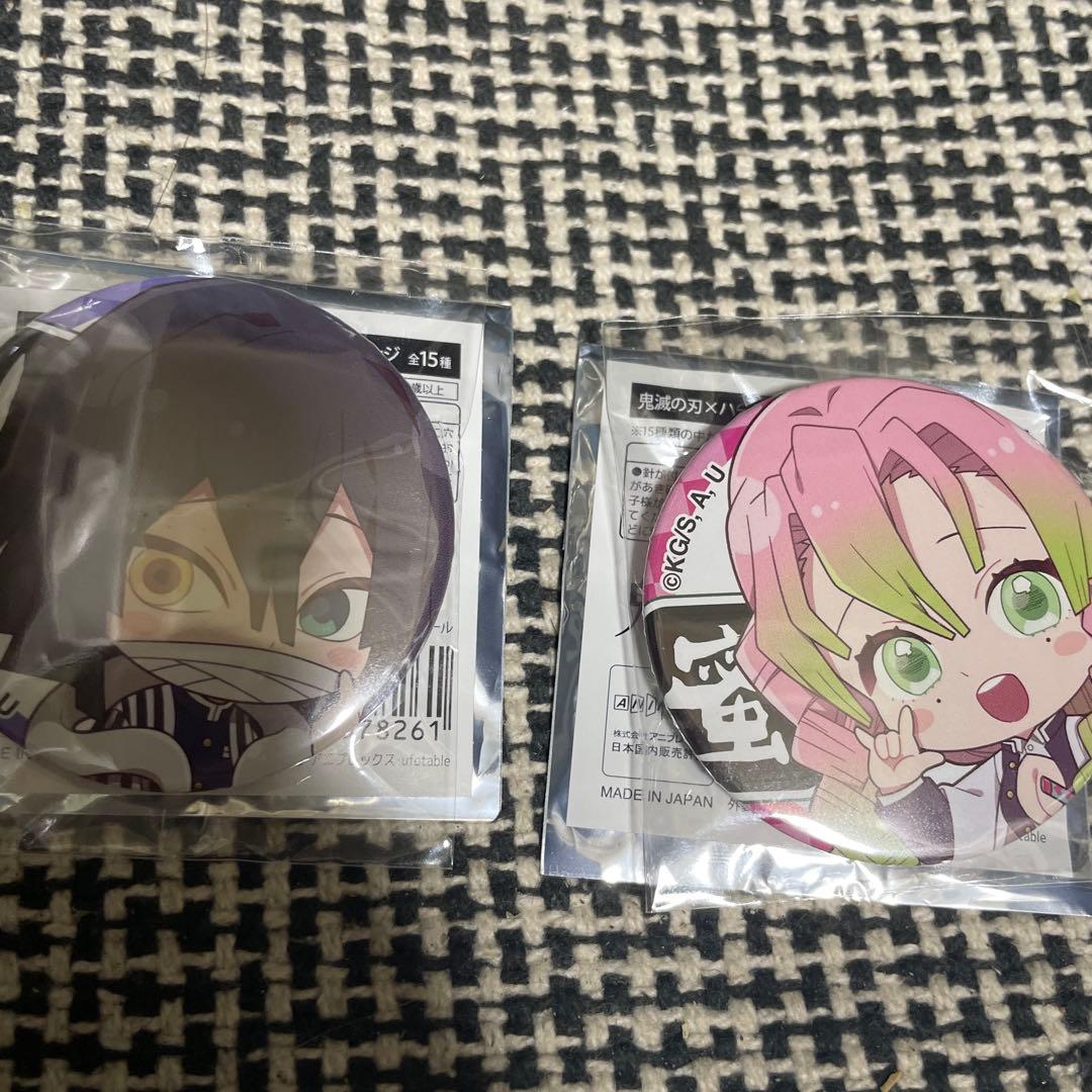 鬼滅の刃 ハートアップ×鬼滅の刃 トレーディング缶バッジ 甘露寺蜜璃 伊黒