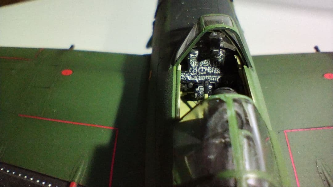 プラモデル完成機　1/48　中島　四式戦闘機　疾風