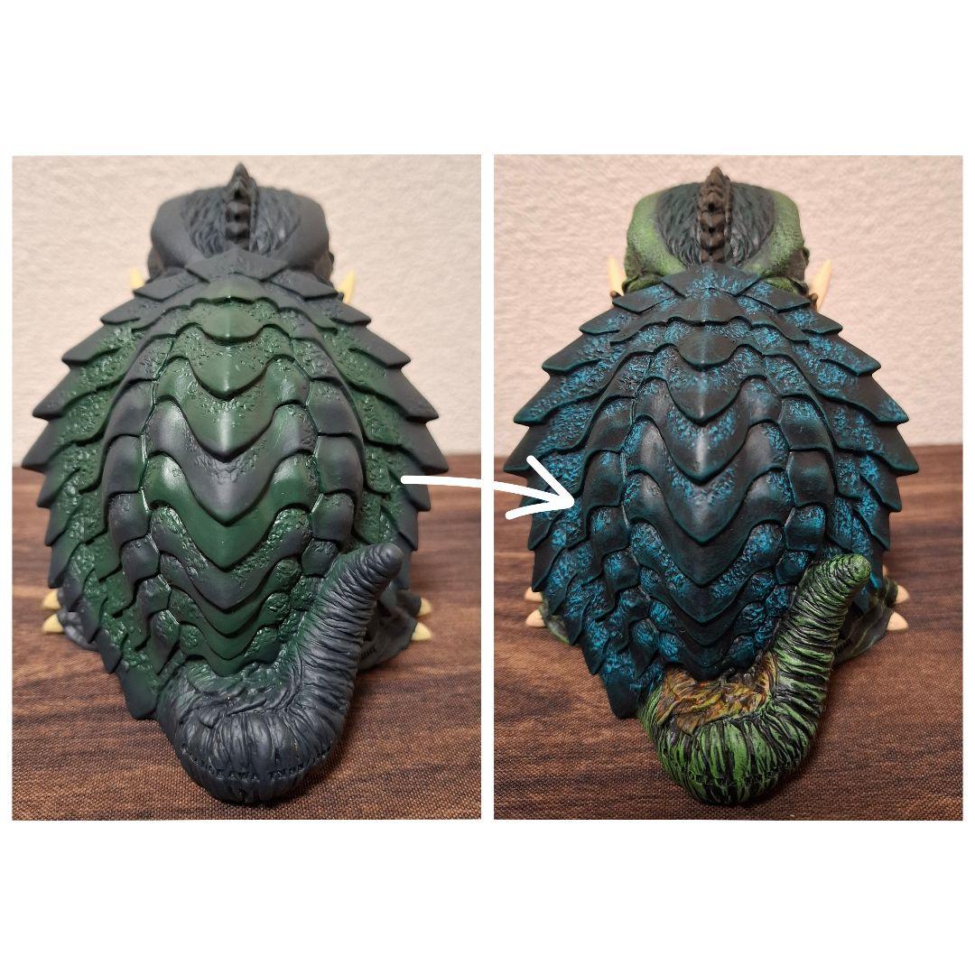 ガメラ3　邪神イリス覚醒　鎮座獣ガメラ　フルリペイント　フィギュア　ソフビ