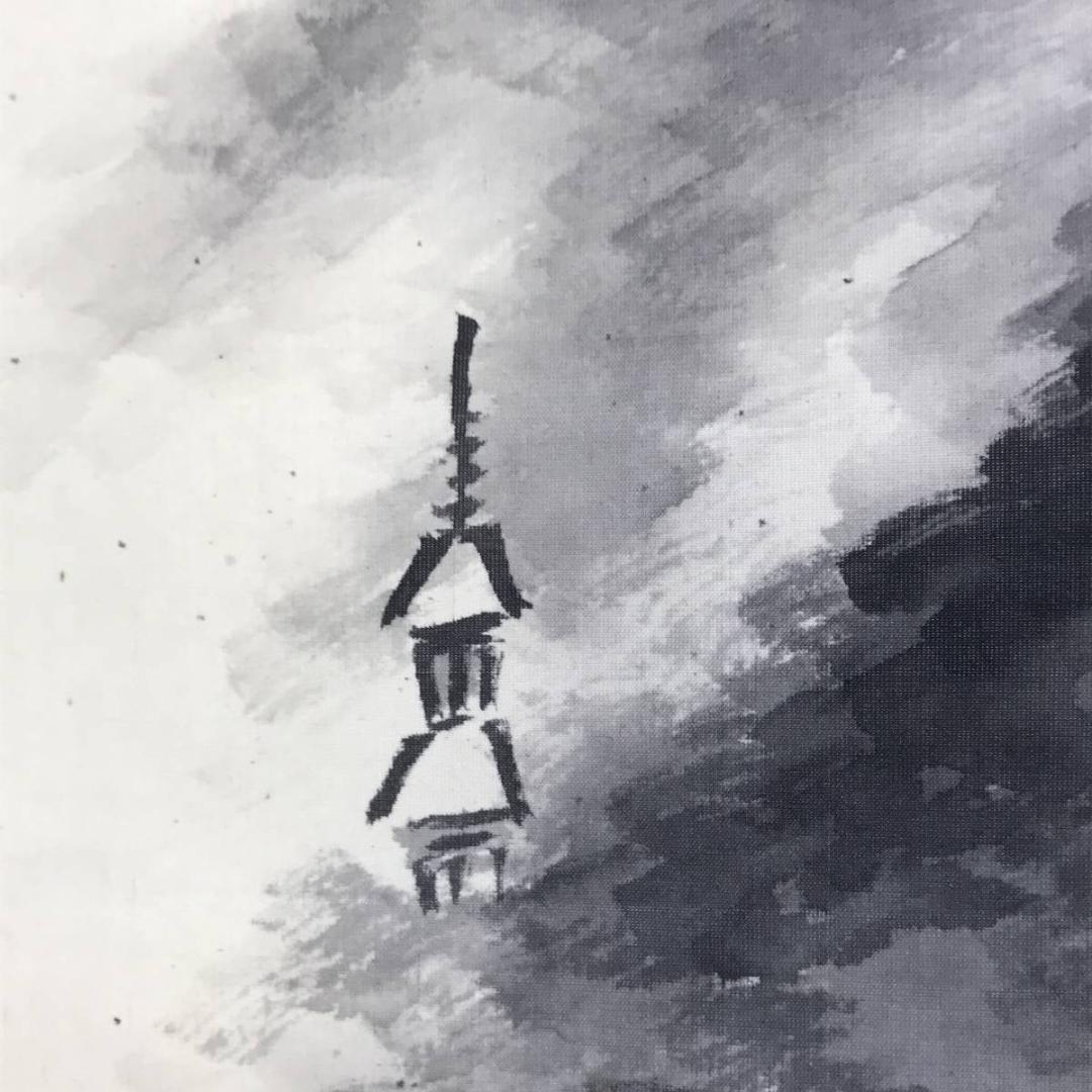 【真作】井上石邨/雪景山水/夏山山水/山水図/対幅/掛軸/名家伝来/AD-805