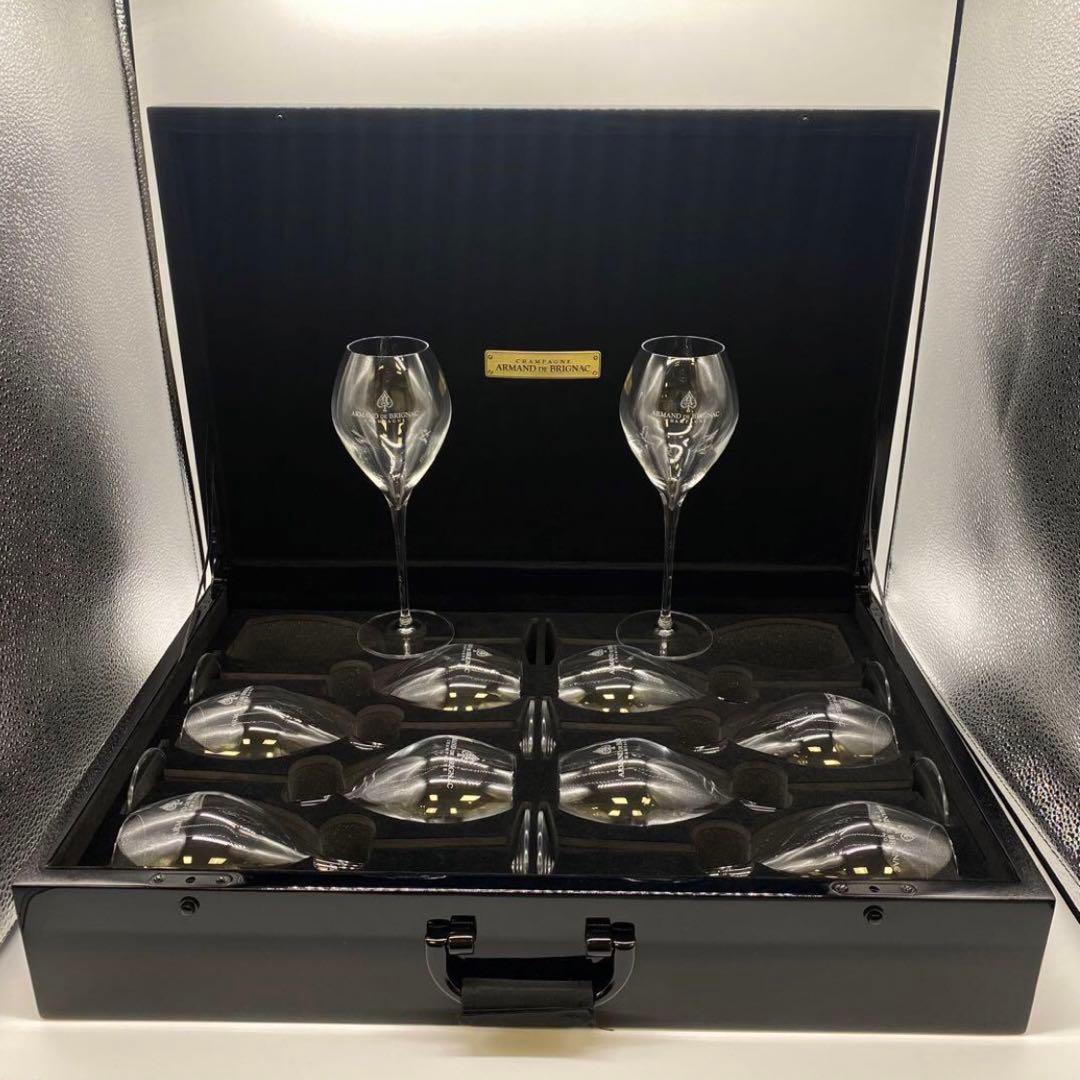 【非売品】アルマンド シャンパングラス　アタッシュケース　※グラス6脚付