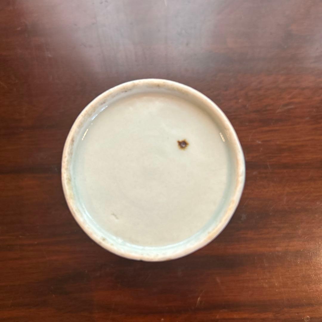 古伊万里　染め付け　蕎麦猪口　江戸中期　金継ぎ有り