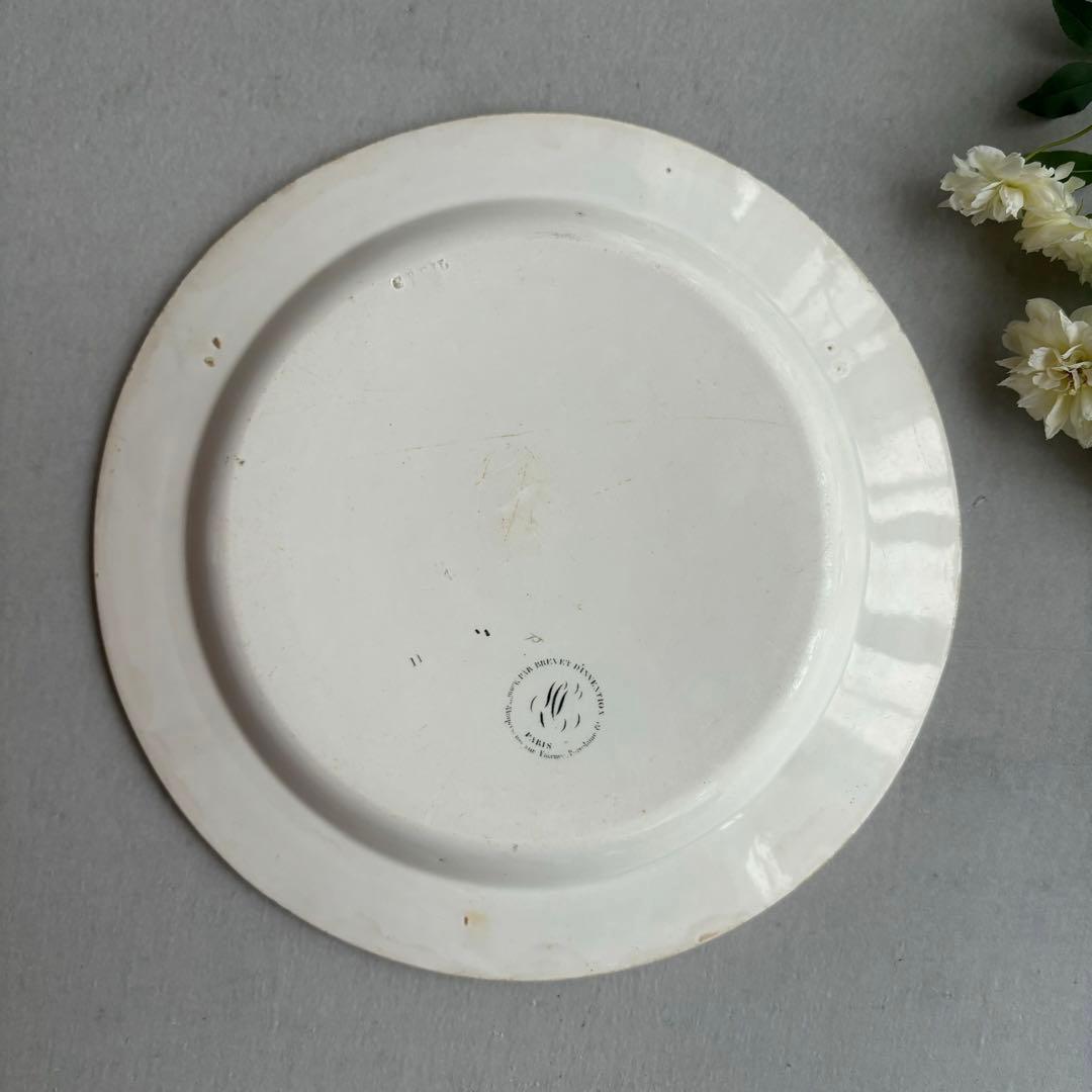 専用❣️フランスアンティーク クレイユ窯のグリザイユプレート