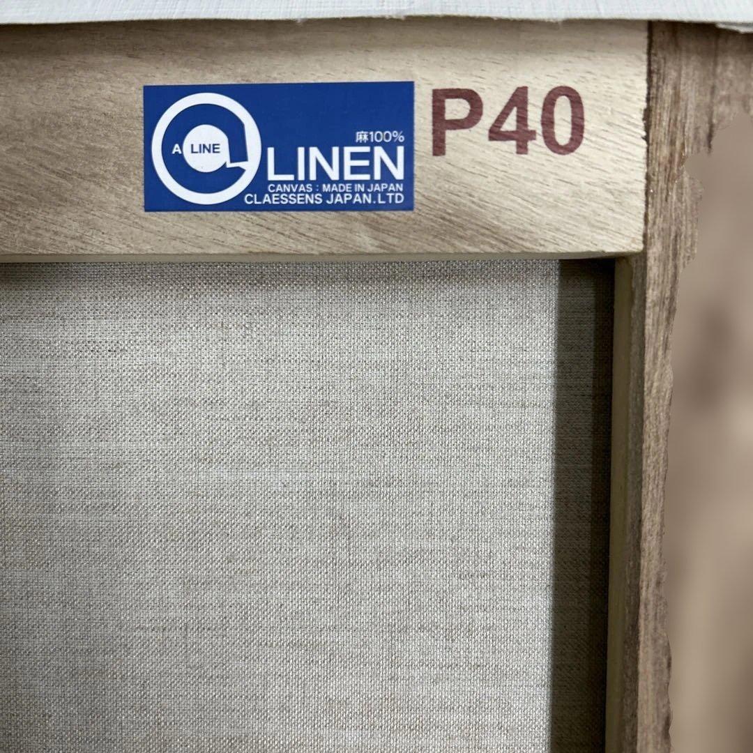 [新品]P40F30クレサン　キャンバスセット　リネン