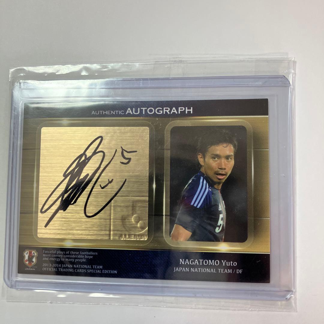 サッカー　13-14日本代表SE　長友佑都選手　直筆サインカード　42/45