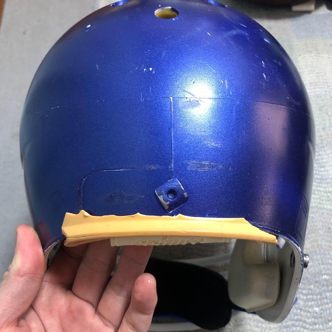 schutt 青 アメフトヘルメット 傷あり