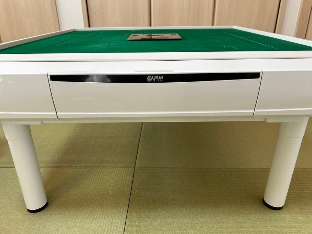 ALBAN 全自動麻雀卓　スリムＰ＋座卓タイプ（ホワイト）