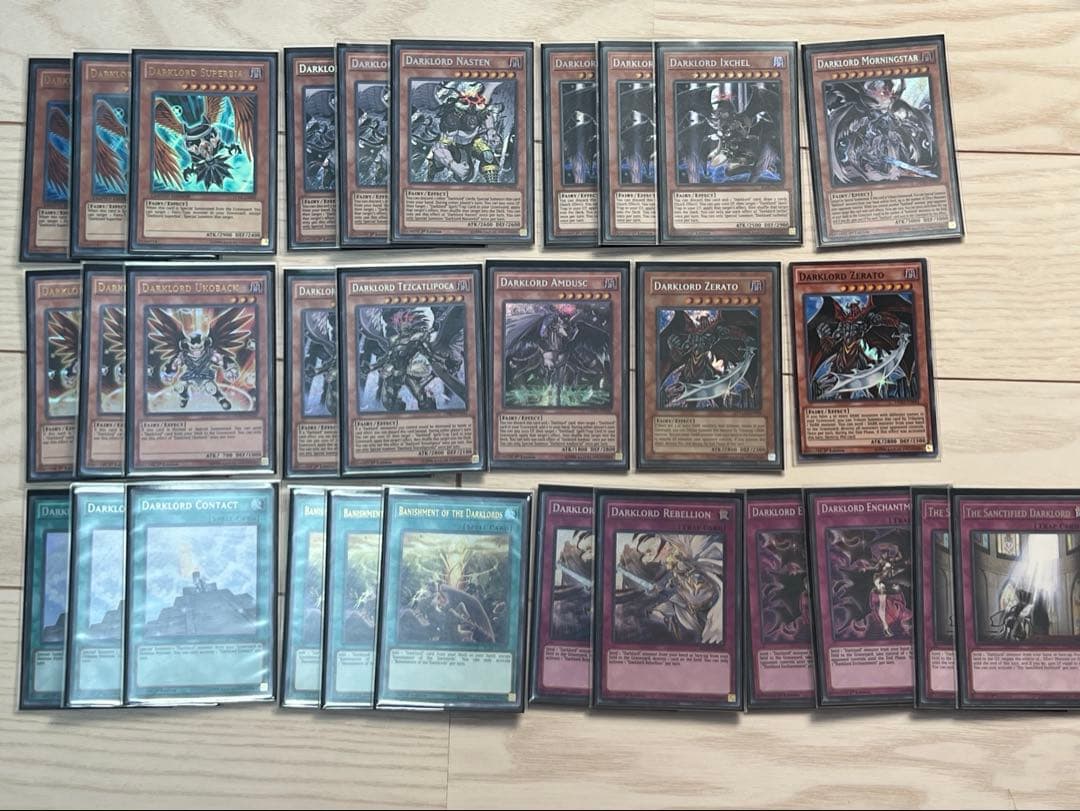 遊戯王　英語版　堕天使　デッキパーツ　ダーク・ロード（Darklord）