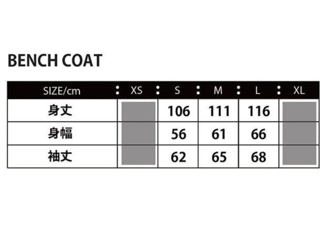 ベンチコート　【LUZ e SOMBRA|ルースイソンブラ】　黒