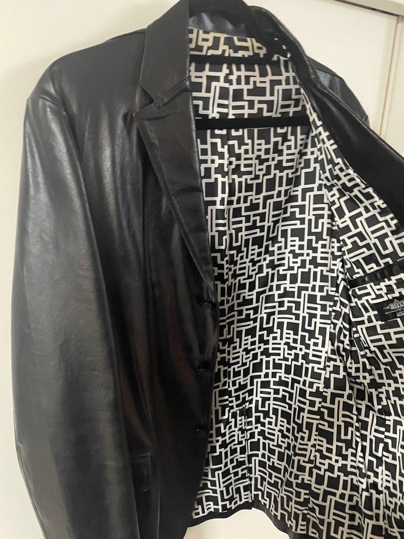 布袋寅泰 × BEAMS 限定 コラボ　レザージャケット G柄 L