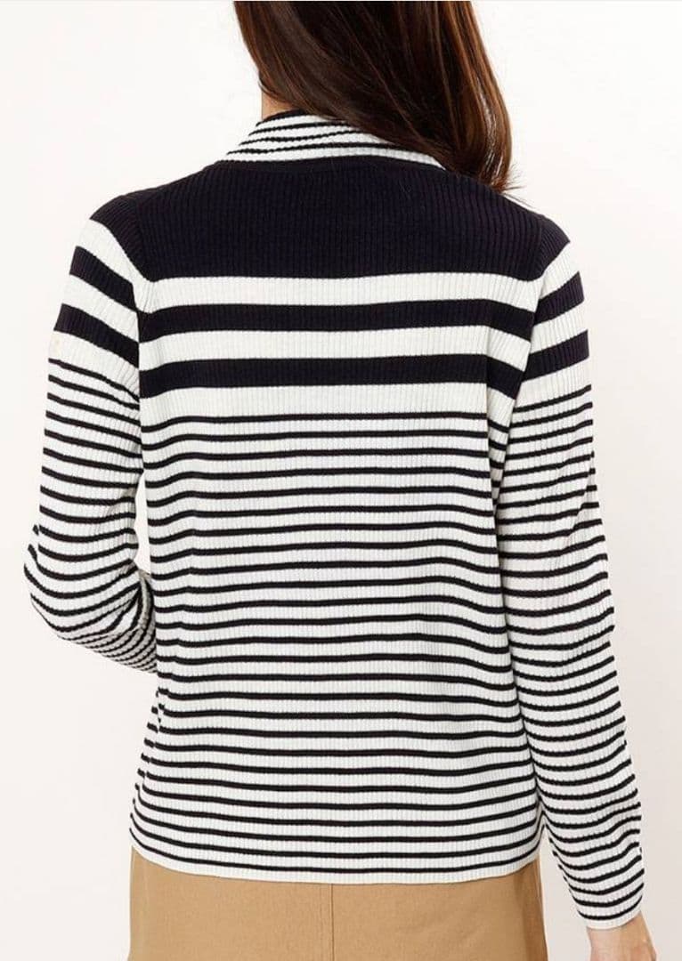 新品☆sandie☆ゴルフ2点セットショートパンツ防風 発熱リブニット M 紺白