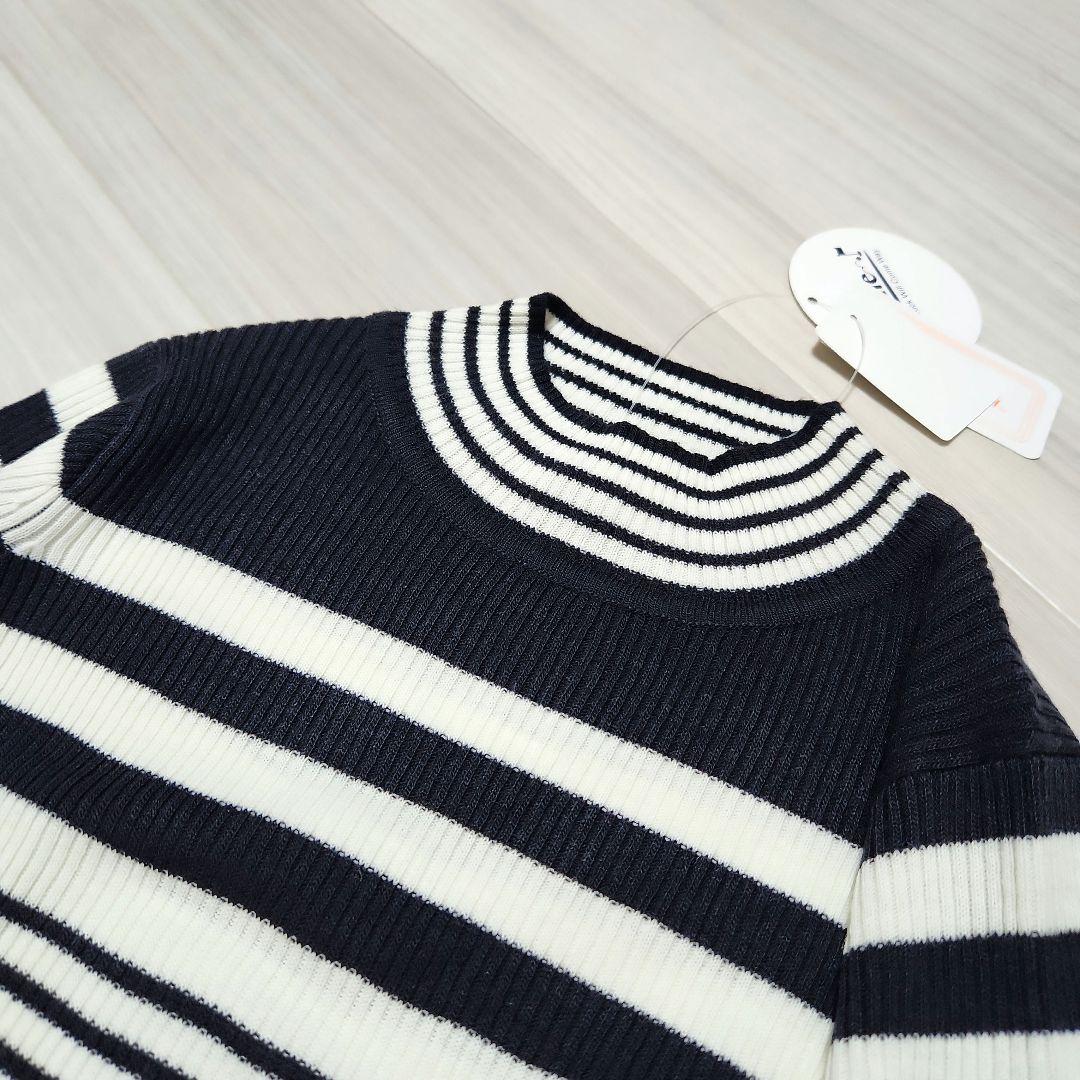 新品☆sandie☆ゴルフ2点セットショートパンツ防風 発熱リブニット M 紺白