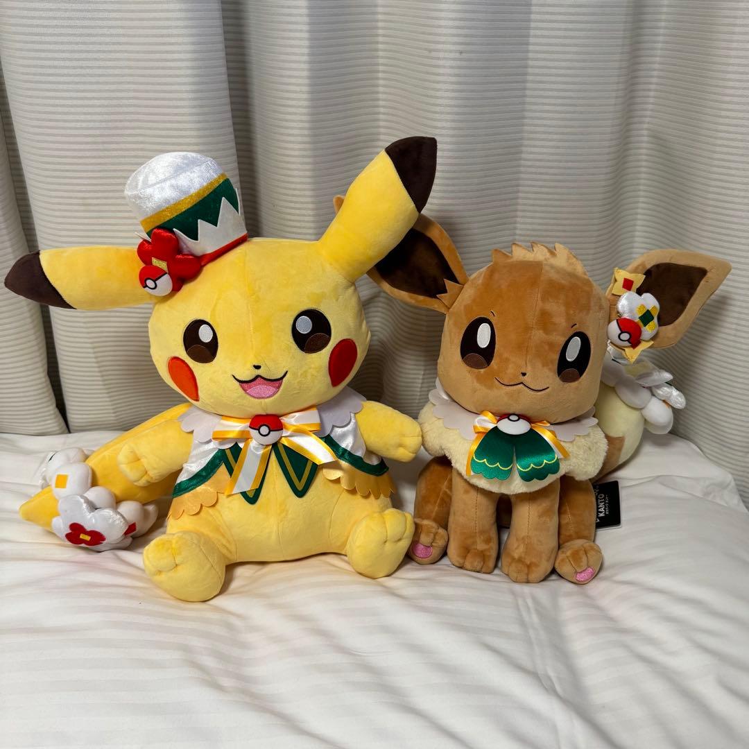 ポケパークカントー ピカチュウ イーブイ ぬいぐるみ 大