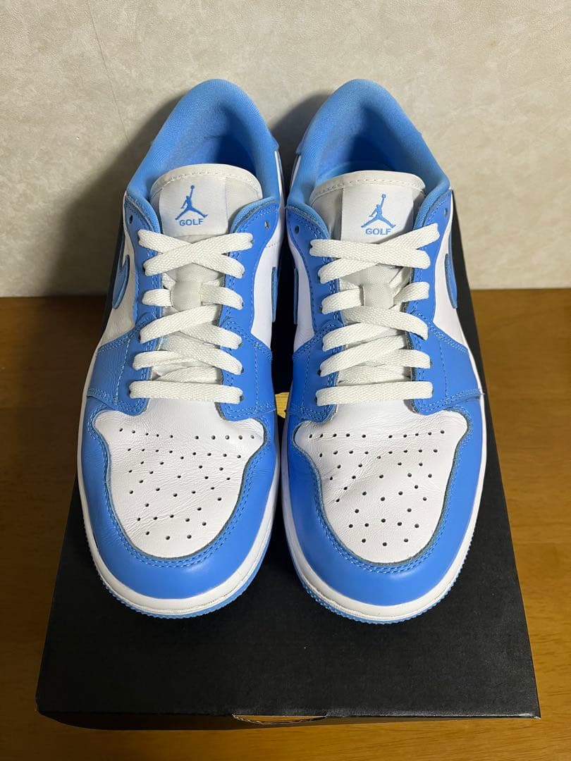 【美品】NIKE AIR JORDAN 1 LOW G ホワイト/ブルー