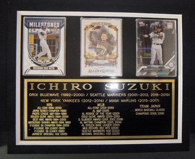 イチロー直筆サイン入り2004年Alternate jersey(額入り)