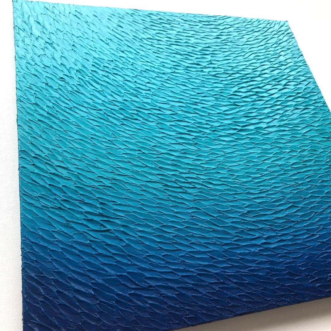 テクスチャーアート・海＊キャンバスアクリル画抽象画オーシャン青い絵画海の絵原画