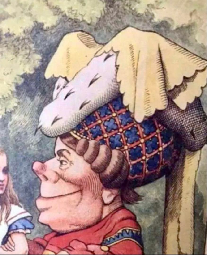 値下げ！！イタリア製額入り不思議な国のアリス ジョン テニエル 1920年代