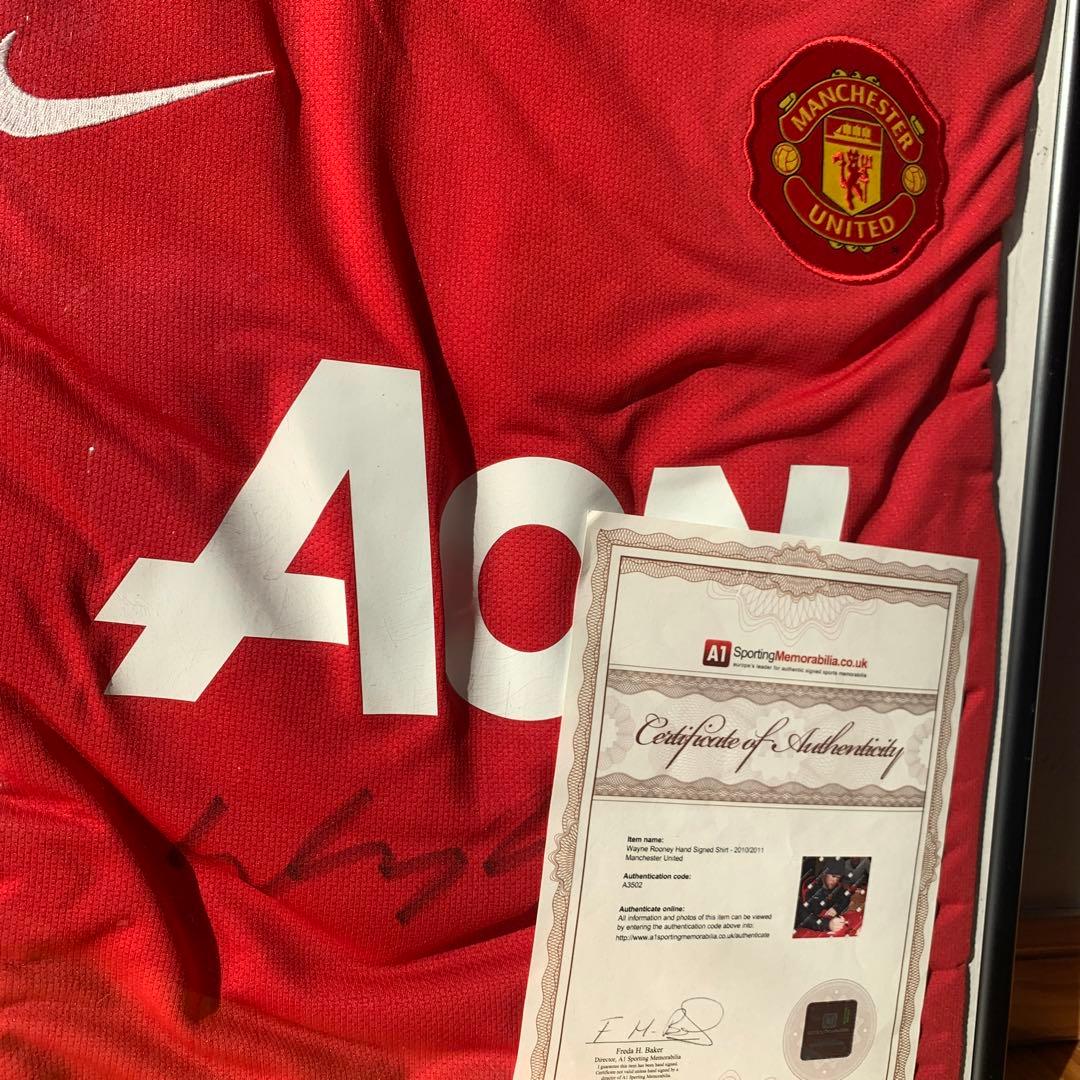 ウェイン・ルーニー サイン入りシャツ