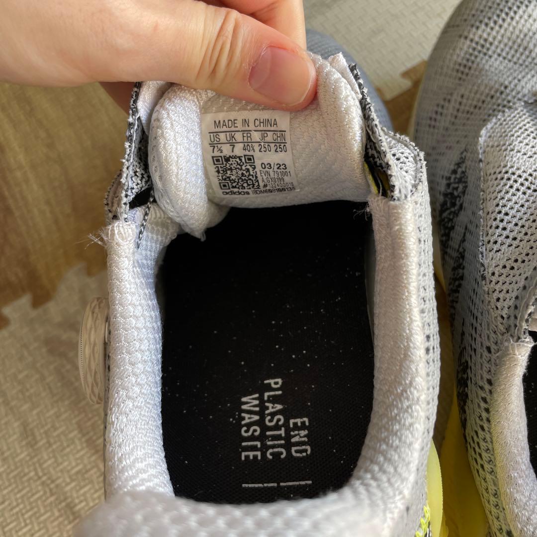 アディダス コードカオス22 BOA ゴルフシューズ ブラックイエロー25センチ