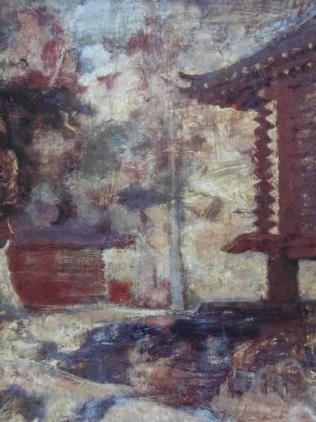 須田国太郎、校舎 甲、豪華・希少・大判画集画、新品高級額・額装付、状態良好