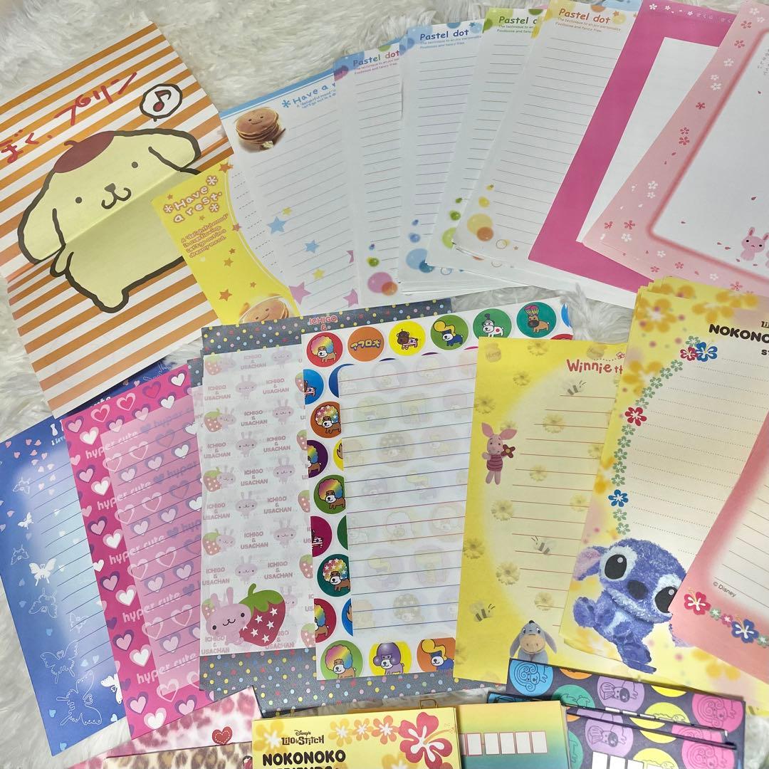 【希少】平成レトロ 当時物100% キャラクター便箋 封筒 大量まとめ売り