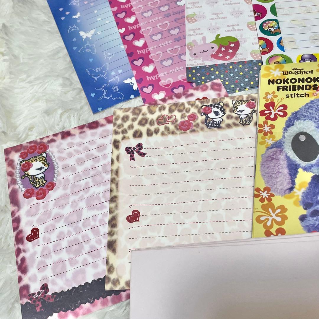 【希少】平成レトロ 当時物100% キャラクター便箋 封筒 大量まとめ売り