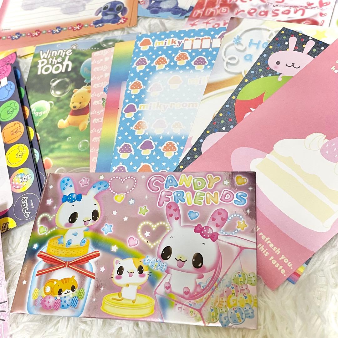 【希少】平成レトロ 当時物100% キャラクター便箋 封筒 大量まとめ売り