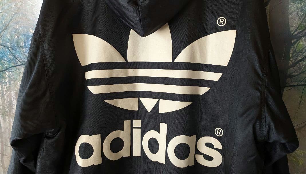 adidas 90s ヴィンテージ ビッグトレフォイル ベンチコート 裏ボア