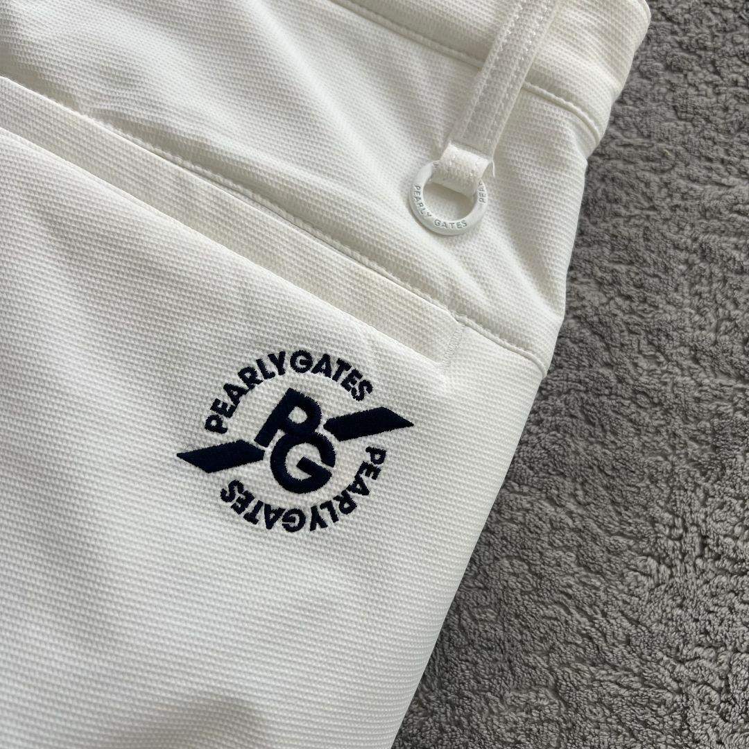 PEARLY GATES パーリーゲイツ　中綿入り　ロゴ　パンツ　メンズ　白　M