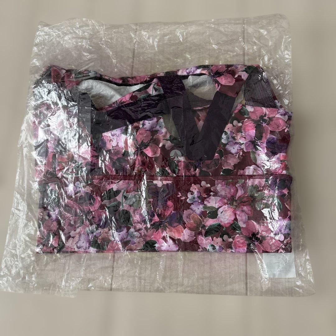 【新品&美品】花柄ヨガウェアセットアップ上S下M