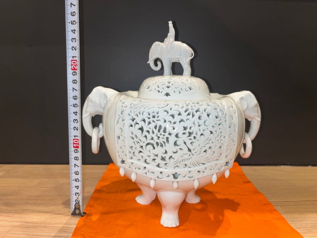 ✨杉原一壺作　白磁大香炉✨
